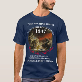 TIDSMASKIN RESOR LONDON 1347 SVARTA DÖDEN T SHIRT
