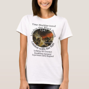 TIDSMASKIN RESOR LONDON 1347 SVARTA DÖDEN T SHIRT