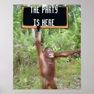 Tidsplats för ljus och Roligt Party Poster