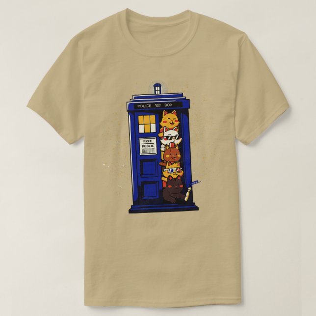 Tidsresekatter av Tobe Fonseca T Shirt (Design framsida)