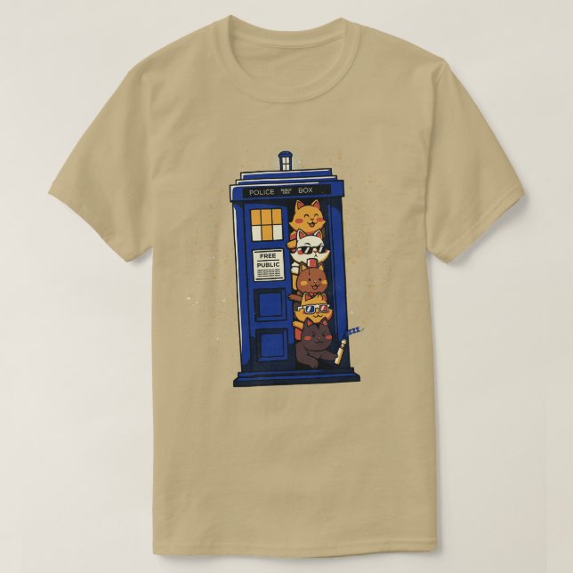 Tidsresekatter av Tobe Fonseca T Shirt (Design framsida)