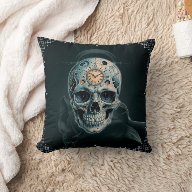 Tidsskalan: romerska siffror kudde (Filt)