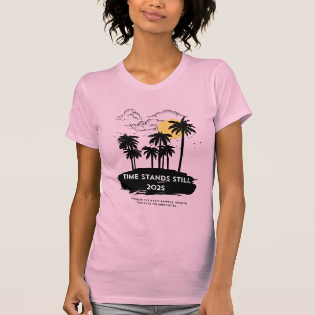 Tidssteg stillastående T-Shirt (Framsida)