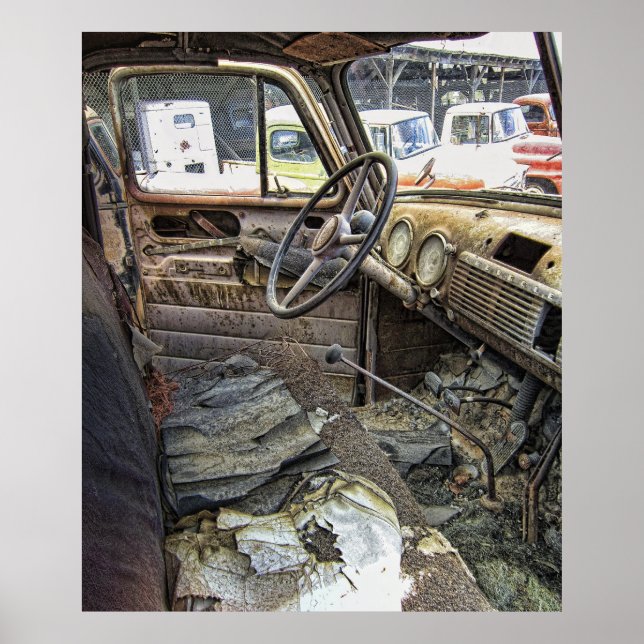 TIDSTALAN PÅ CHEVY LASTBIL c. 1946 Poster (Framsidan)