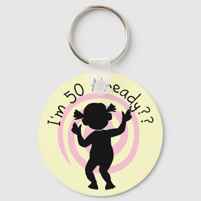 Tidsvarvning 50 redan Tshirts och presenter Nyckelring (Framsida)