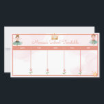 Tidtabell för skolelever i Cute ballerina<br><div class="desc">skolscheman</div>