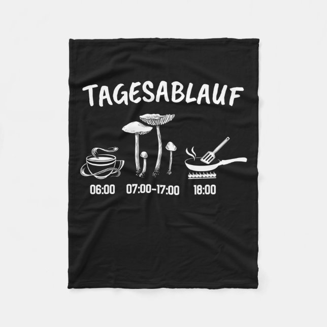 Tidtabell för svampinsamling fleecefilt (Framsidan)