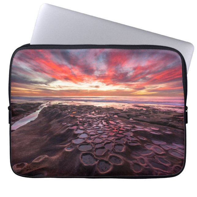 Tidvattenpölar i La Jolla, CA Laptop Fodral (Framsidan)