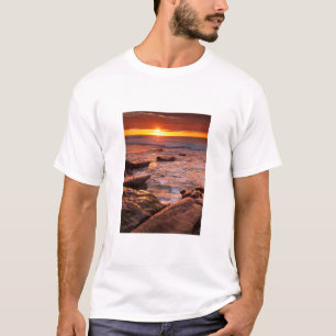 Tidvattenpölar vid solnedgång, Kalifornien T-shirt