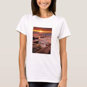 Tidvattenpölar vid solnedgång, Kalifornien Tee Shirt