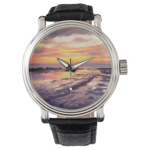 Tidvattenpussar vid Sunset Cliffs Armbandsur