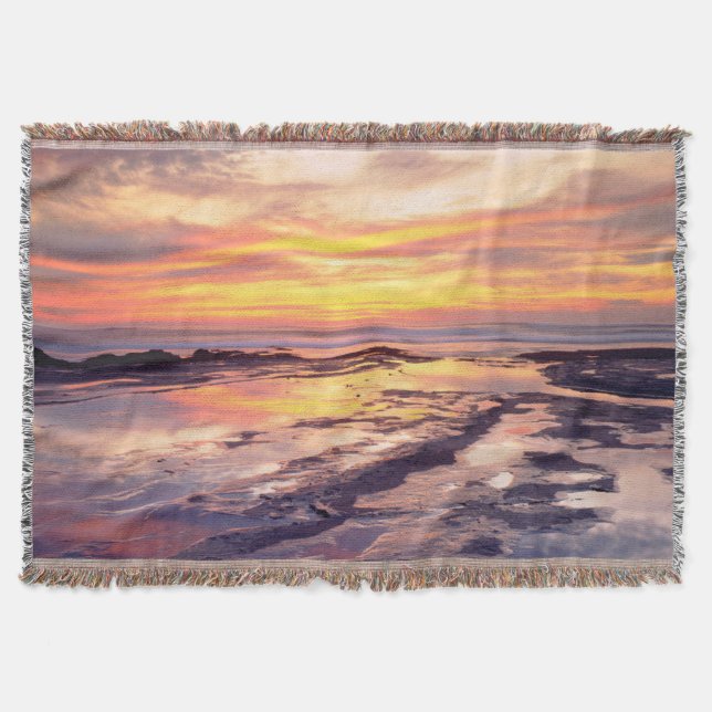 Tidvattenpussar vid Sunset Cliffs Filt (Framsidan)
