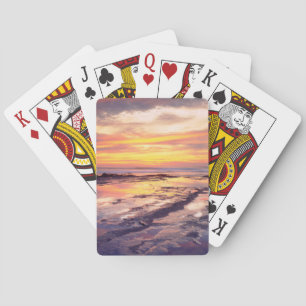 Tidvattenpussar vid Sunset Cliffs Spel Kort