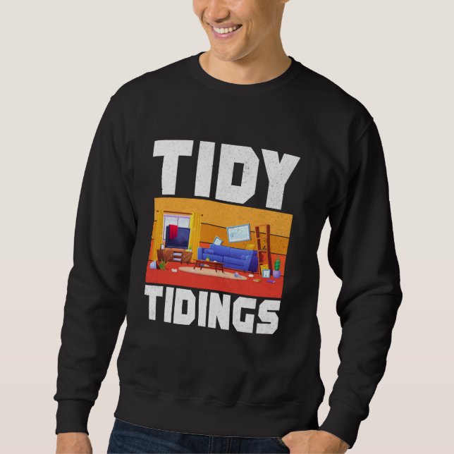 Tidy Tidings Organizer Lång Ärmad Tröja (Framsida)
