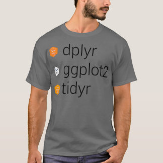 Tidyverse bibliotek dplyr gplot2 tidyr t shirt