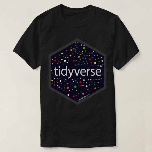 Tidyverse RStudio DataScience T Shirt (Design framsida)