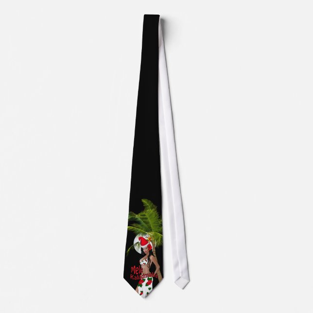 Tie 3 för Wahine pinupMele Kalikimaka jul Slips (Framsida)