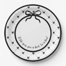 Tie a Bow 9-tums Party Plate