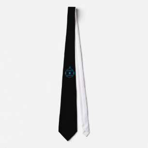 Tie - Blå boll-ornament Slips