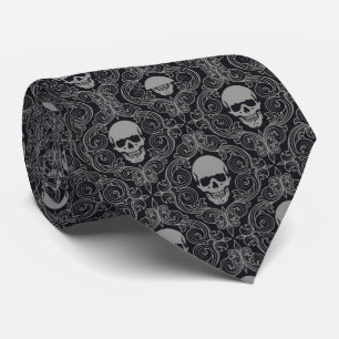 Tie/damastast döskallar slips