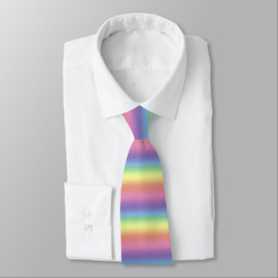 Tie (dbl-sidan) - Regnbåge rand Slips