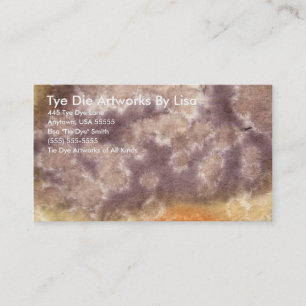 Tie Die Artworks av Lisa Visitkort
