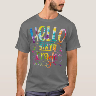 Tie Die Hej 6e Klass Back to school Lacher Kid T Shirt
