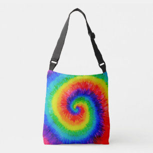 Tie Die Rainbow i Alcohol Bläck Axelväska