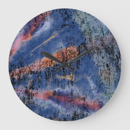 Tie Die Wall Clock Stor Klocka