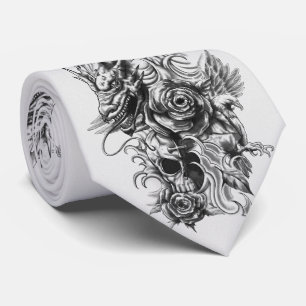 Tie-/drakedöskallar Slips