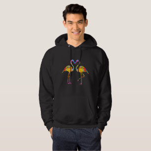 TIE-DYAD FLAMINGO HOODIE