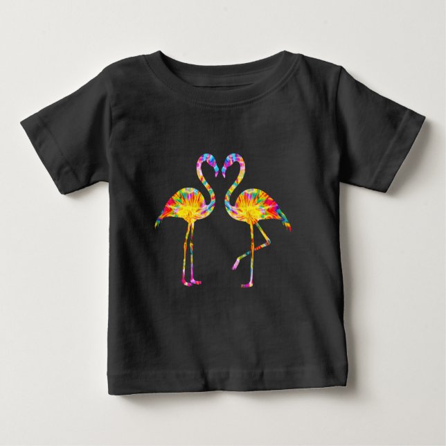 TIE-DYAD FLAMINGO T SHIRT (Framsida)