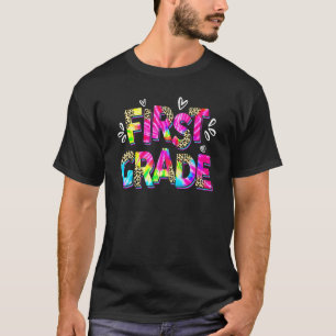 Tie Dye 1st Klass Squad Teacher Student First Day T Shirt