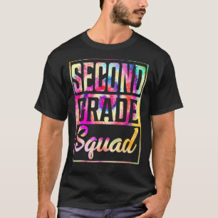 Tie Dye 2:a Klass Squad-läraren tillbaka till Scho T Shirt
