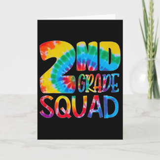 Tie Dye 2:a klassens lärare elev första dagen Kort