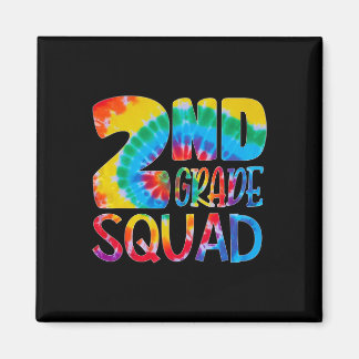 Tie Dye 2:a klassens lärare elev första dagen Magnet