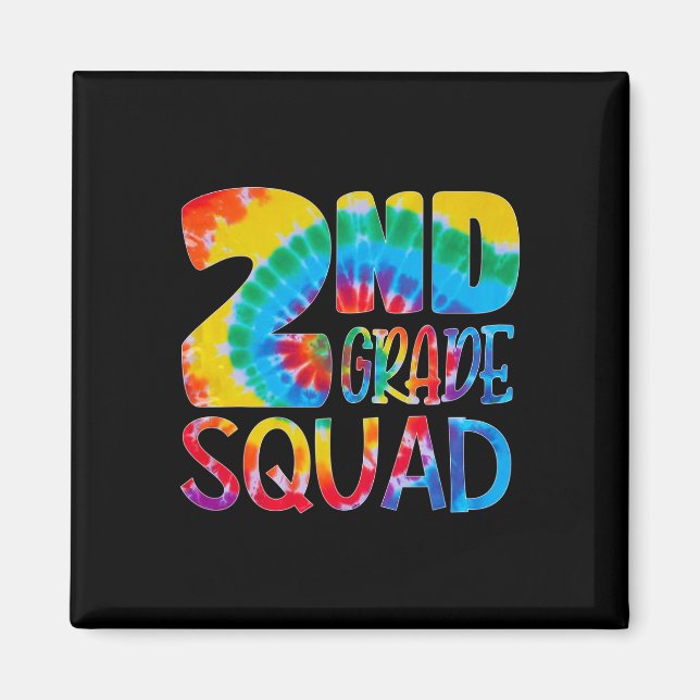 Tie Dye 2:a klassens lärare elev första dagen  Magnet (Framsidan)