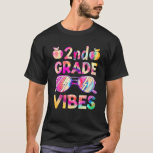 Tie Dye 2:e Klass Vibes Lärare första dagen T Shirt
