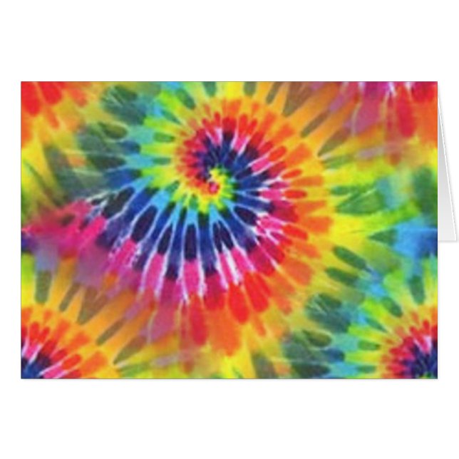 Tie Dye 2 Hälsningskort (Framsidan Horizontal)
