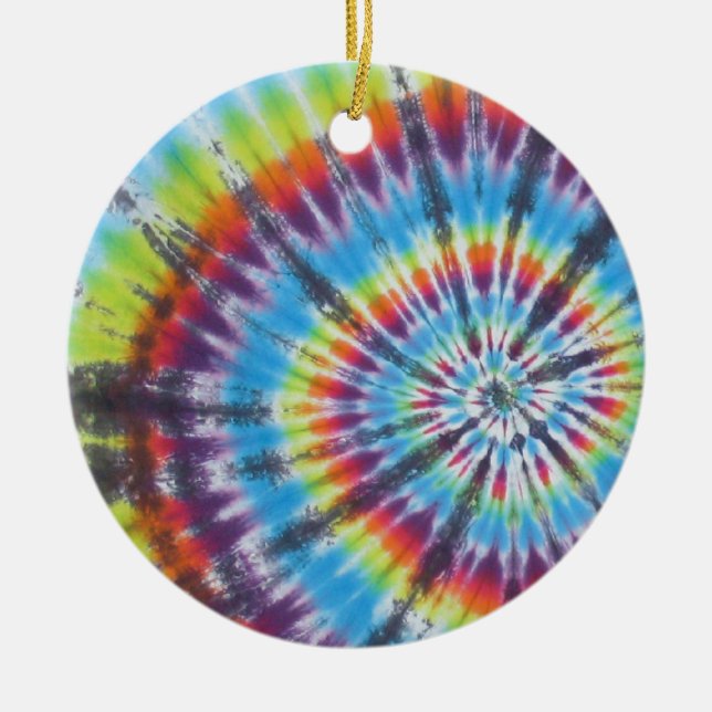 Tie Dye 2 - mest populärt Julgransprydnad Keramik (Framsidan)