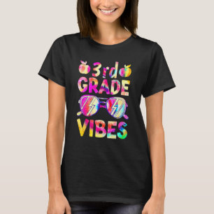 Tie Dye 3:e Klass Vibes Lärare första dagen T Shirt