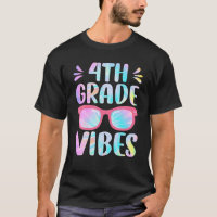 Tie Dye 4th Klass Vibes Fjärde Klassen-torget 1:a