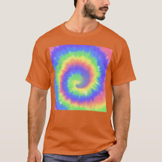 Tie Dye 70-tal retro T Shirt