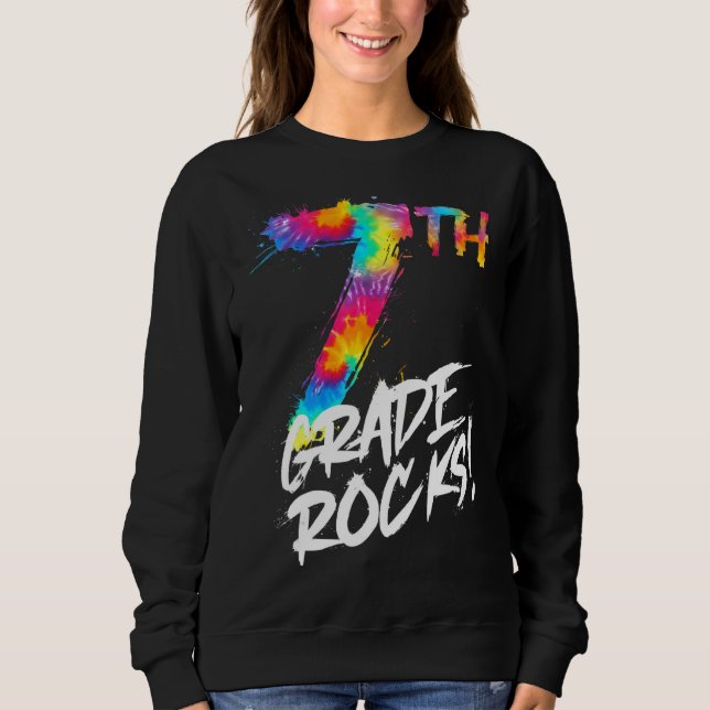 Tie Dye 7:e Klass, sjunde Klass, Sten tillbaka til T Shirt (Framsida)
