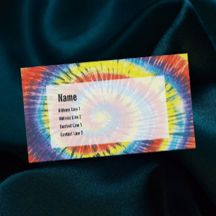 Tie Dye Affärskort Visitkort