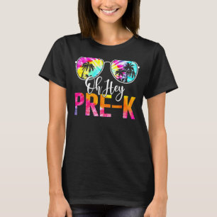 Tie Dye Åh, förk. Back to school-lärare först T Shirt