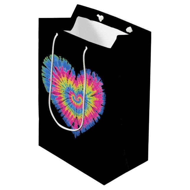 Tie Dye Alla hjärtans dag Färgglada hjärtans dag  (Framsidan Vinklad)