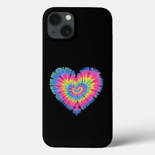 Tie Dye Alla hjärtans dag Färgglada hjärtans dag  (Baksida)