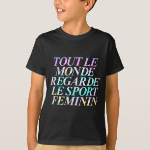 Tie Dye Alla Tittar På Kvinnlig Idrott Kvinna T Shirt