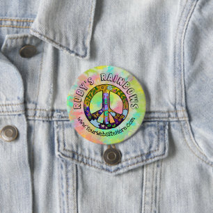 Tie-Dye Art och Bohemian Appreal Business Knapp